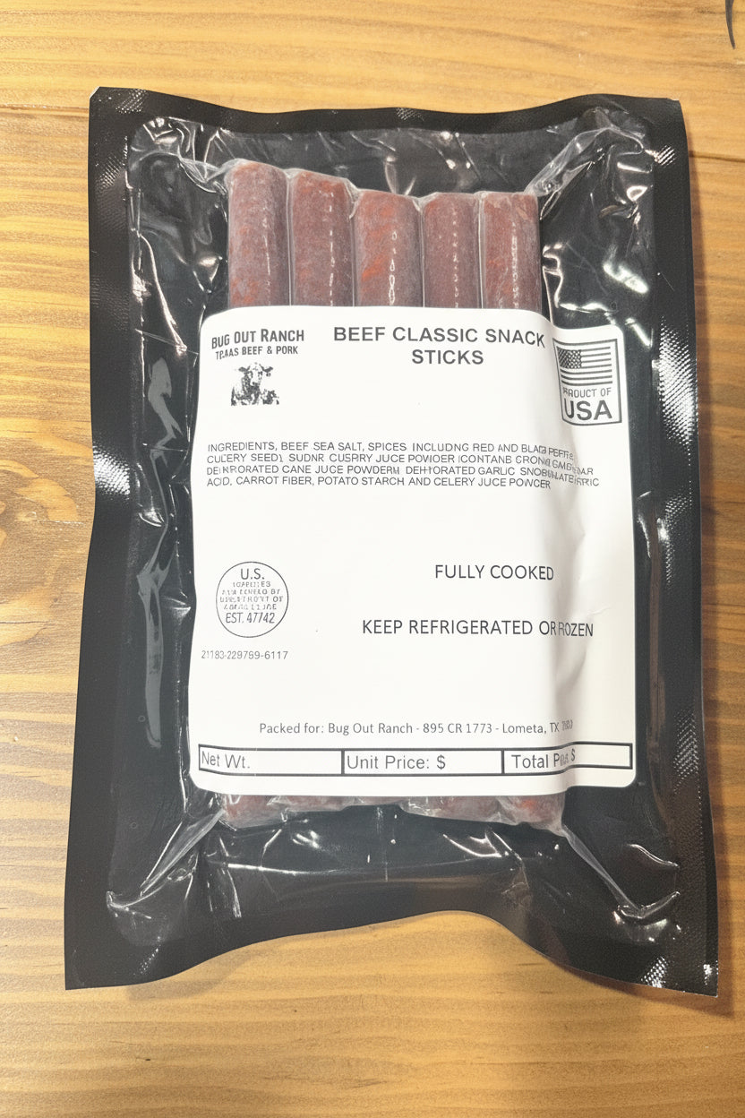 Beef Snack Sticks (5/pkg)