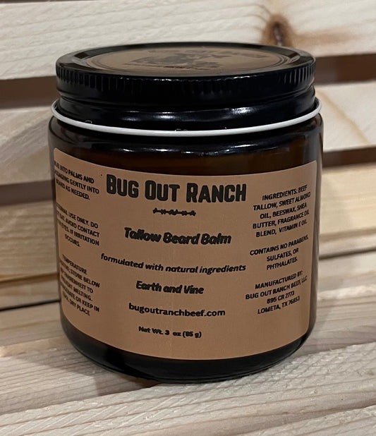 Tallow Beard Balm (3 oz)