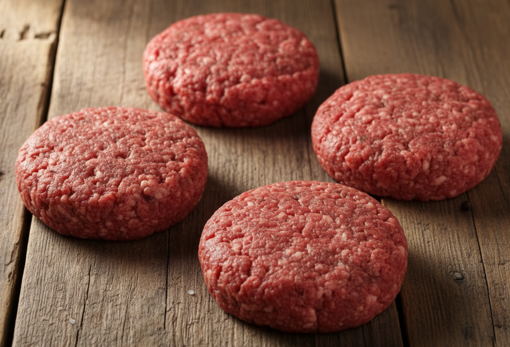 1/3 lb Ground Beef Patties  (Pkg of 4) (1 1/3 lb)