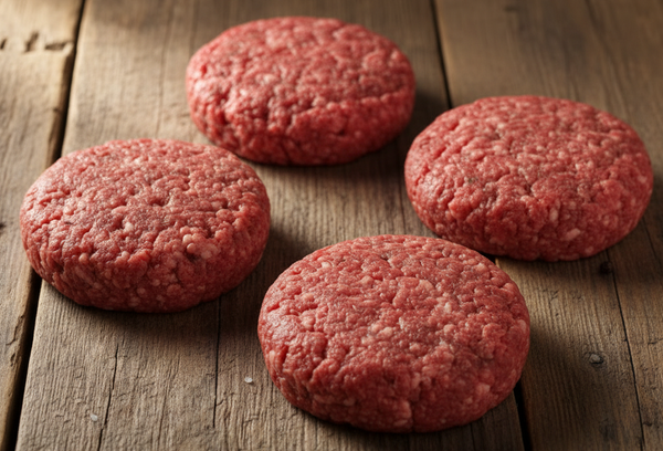 1/3 lb Ground Beef Patties  (Pkg of 4) (1 1/3 lb)